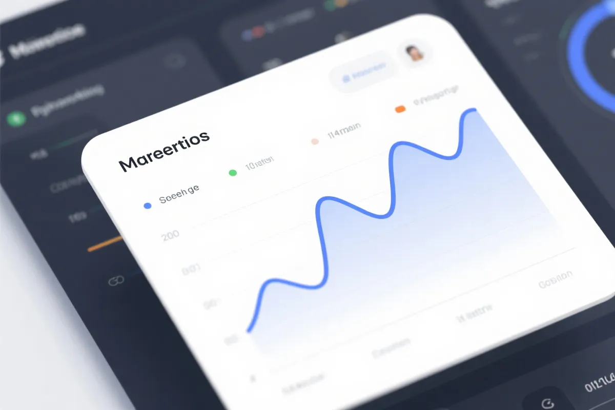 数据面板与趋势图示意